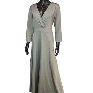 Chic Gray Maxi Dress